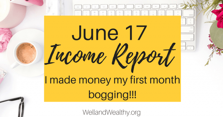 June Income Report: My First Month Blogging