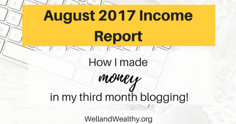 August Income Report: My Third Month Blogging