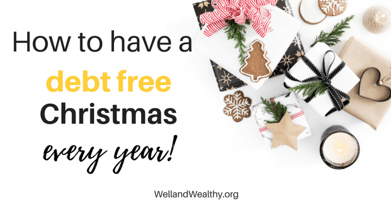 How to have a debt free Christmas every year!