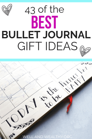 Best Bullet Journal Gift Ideas Pinterest Image