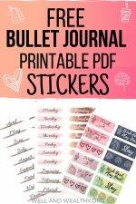 15 Irresistible Bullet Journal Stickers + FREE Printables