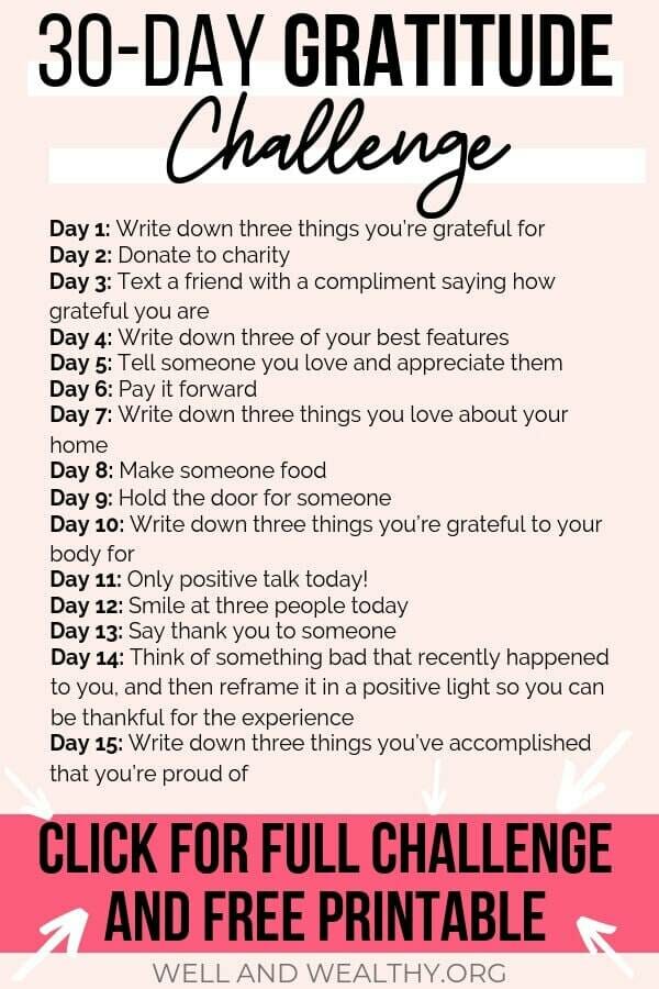 30-day gratitude challenge