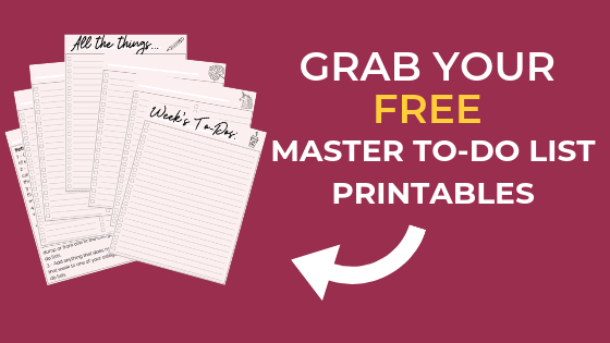 GRAB your FREE Master To-Do List Printables 2