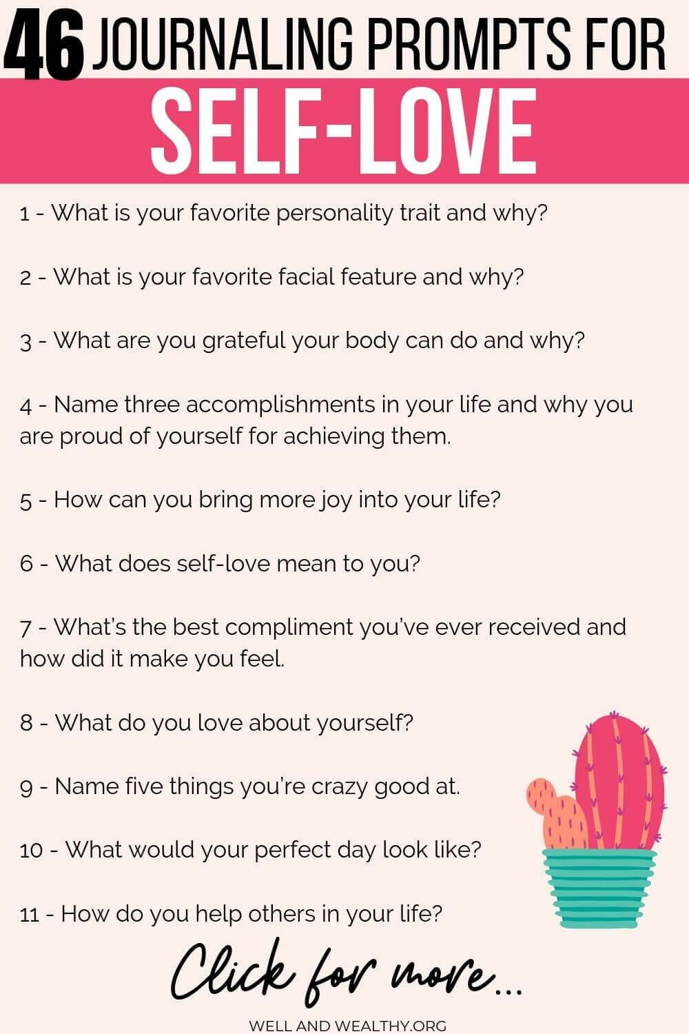 46 Self Love Journal Prompts Finally Learn How To Journal For Self 