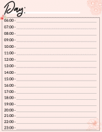 Printable Daily Planner with Time Slots - Day Schedule