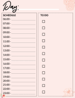 Printable Daily Planner with Time Slots -