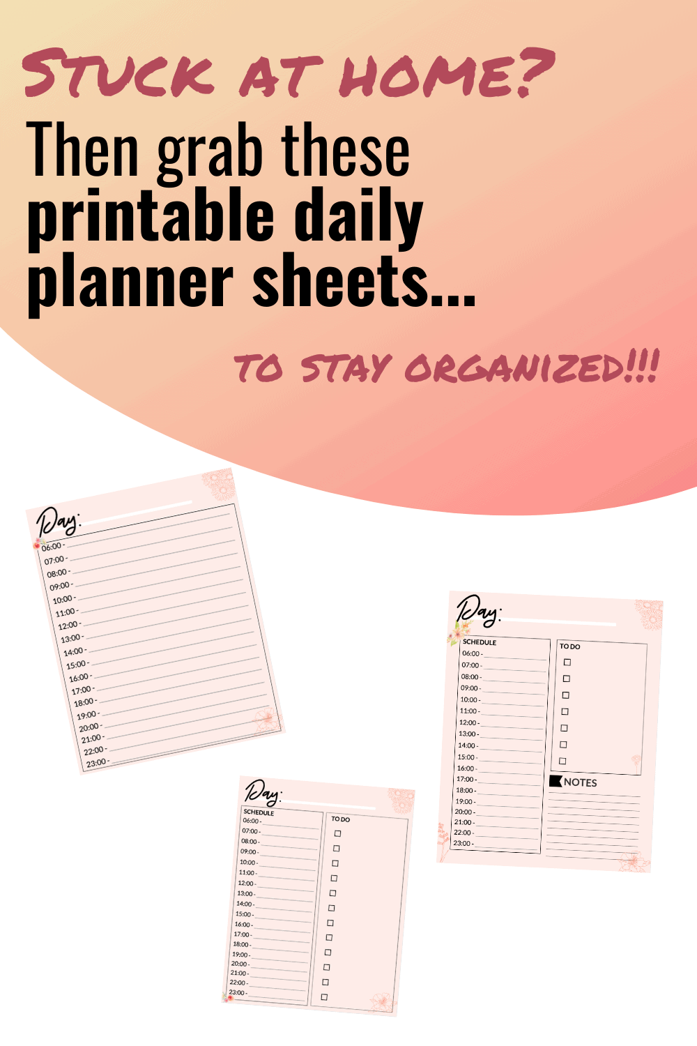This Free Printable Daily Planner With Time Slots Will Make Life So Much Easier