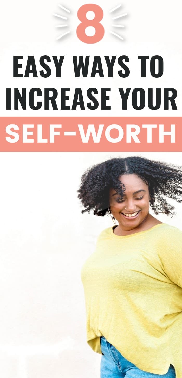 Looking for how to build self worth? How to deal with low self-worth? How to find self-worth? Then this blog post full of 8 building self-worth activities is for you! Plus grab your free checklist - self-worth worksheets free printables to help you know how to increase self worth! It's time you know your self-worth women! Finding self worth is possible and this post will help you! #selfworth #selfesteem #confidence #mentalhealth