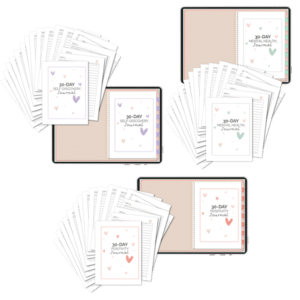 30-Day Self-Improvement Journaling Set